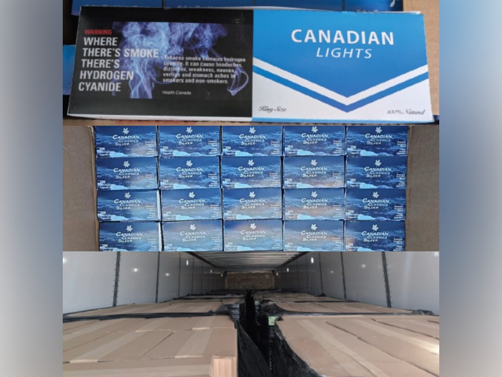Brooks RCMP seized over 36,000 cigarette cartons last week.