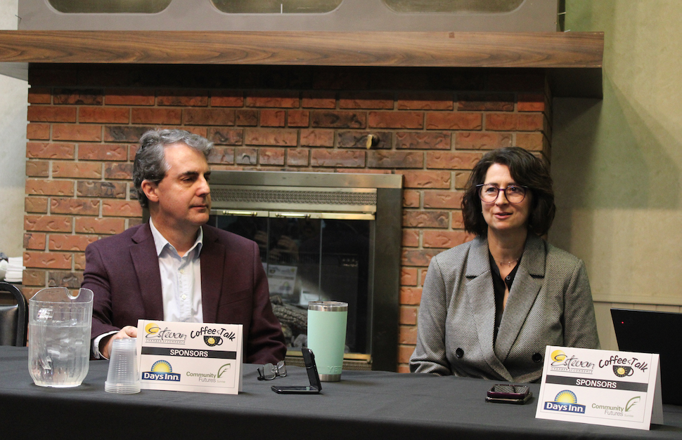 Gordon More and Tania Andrist at Coffee Talk 