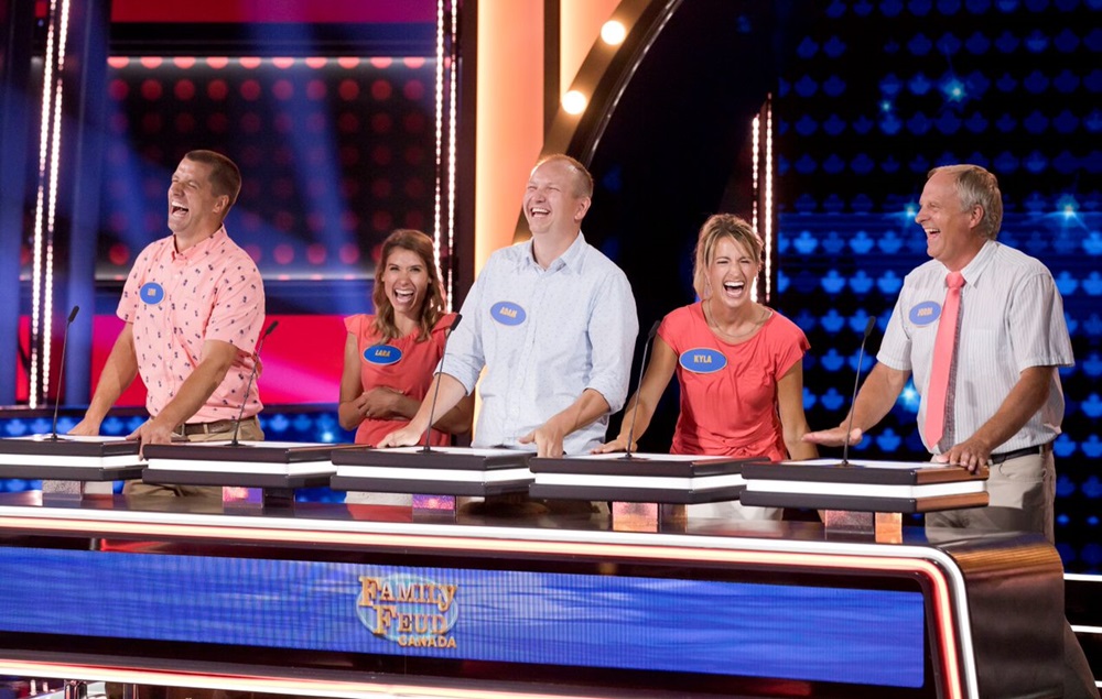 The Selk Family of Okotoks won $10,000 in 2022 on Family Feud Canada. Okotoks Online/CBC Television