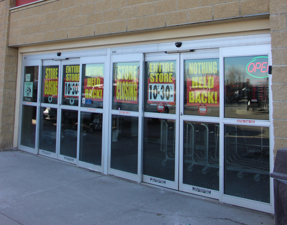 High River Peavey mart's closing sales.