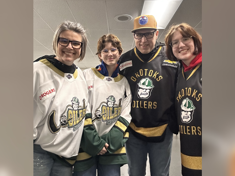 Joelle and family at the billet appreciation night.