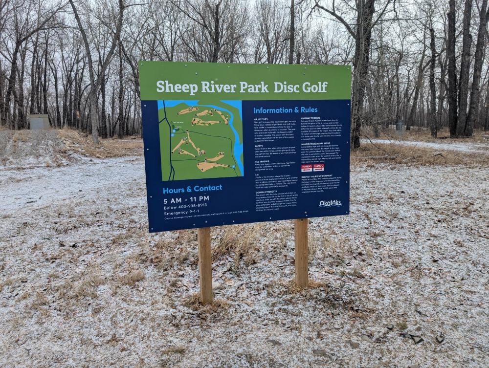 Okotoks disc golfers will have to look elsewhere for the next few months. OkotoksOnline/Stephen Strand