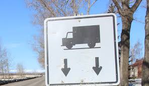 road bans sign