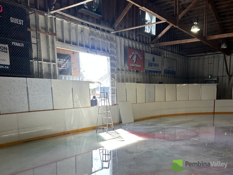 a photo of the inside of a rink