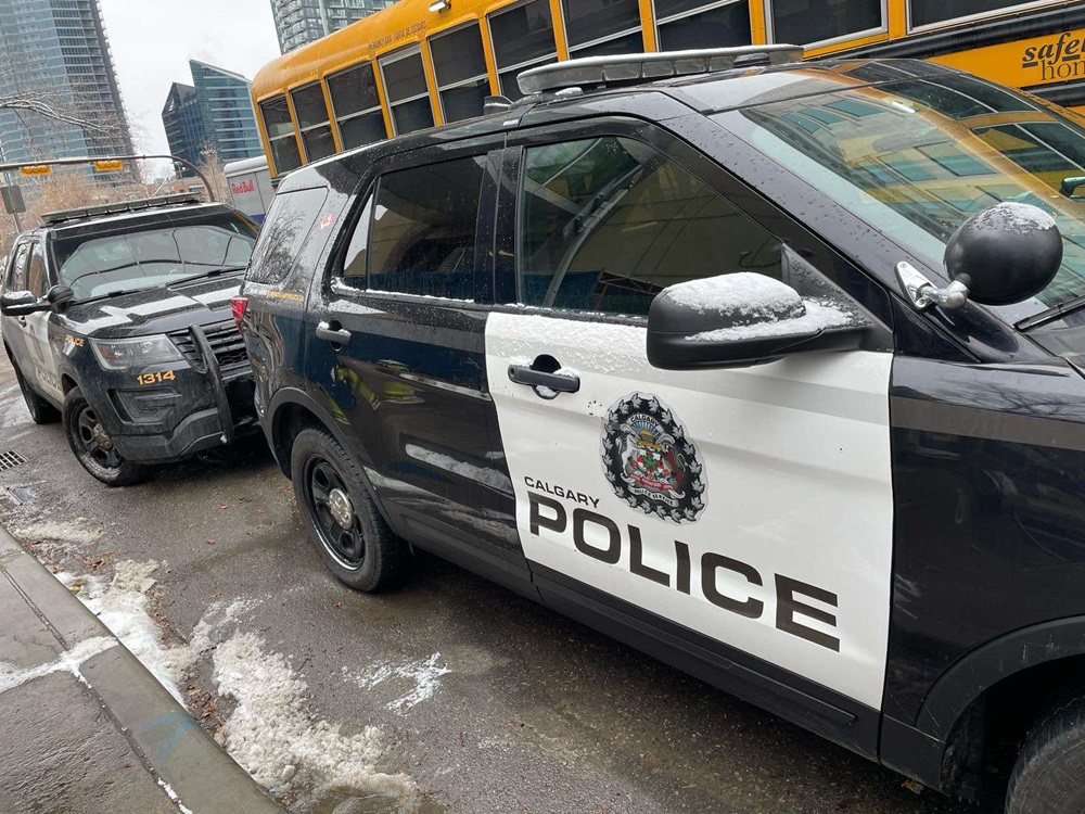 A Calgary Police vehicle.