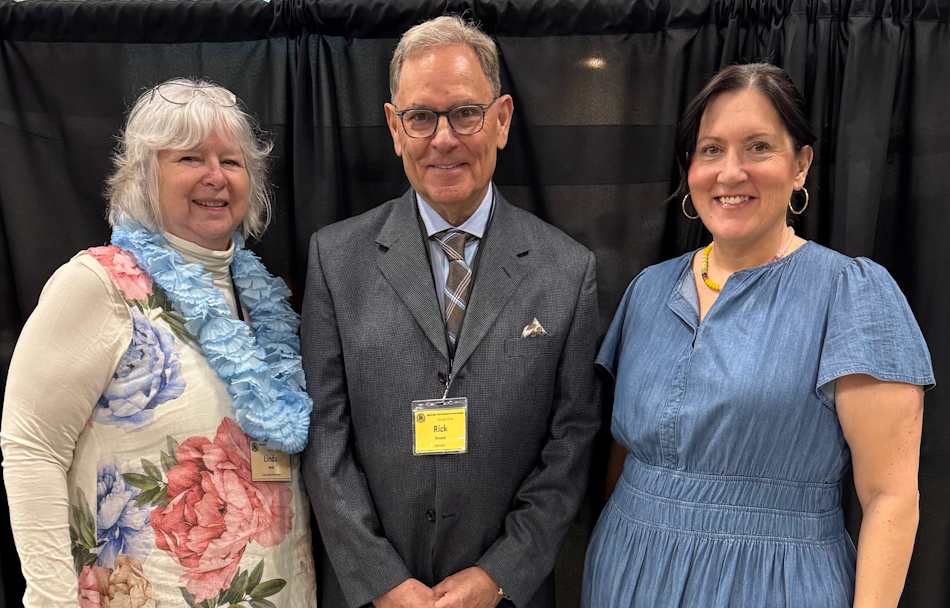 Rick Durand at the Manitoba Horticultural Association garden party where he was awarded the A.P. Stevenson Commemorative Award