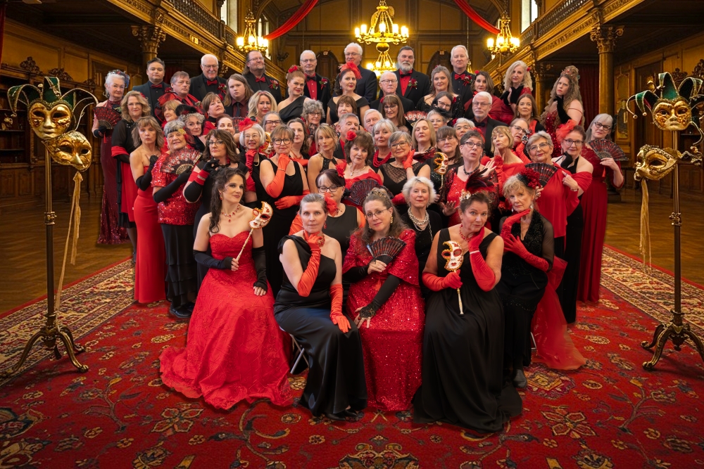 Members of the Big Rock Singers in a promotional still for the gala.