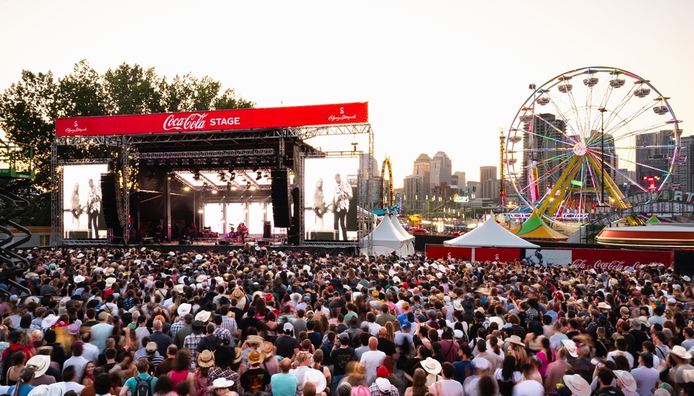 The Coca-Cola Stage at the Calgary Stampede will be rockin' again this year. Calgary Stampede/Flickr