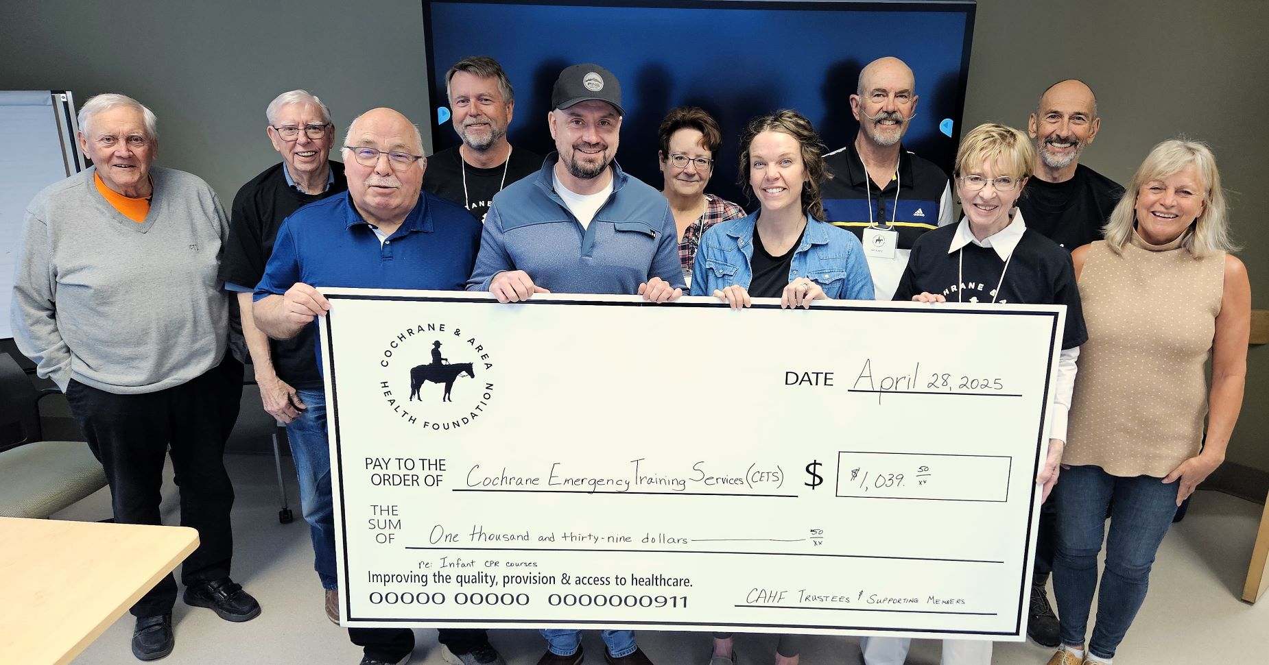 Cochrane Health Foundation donation