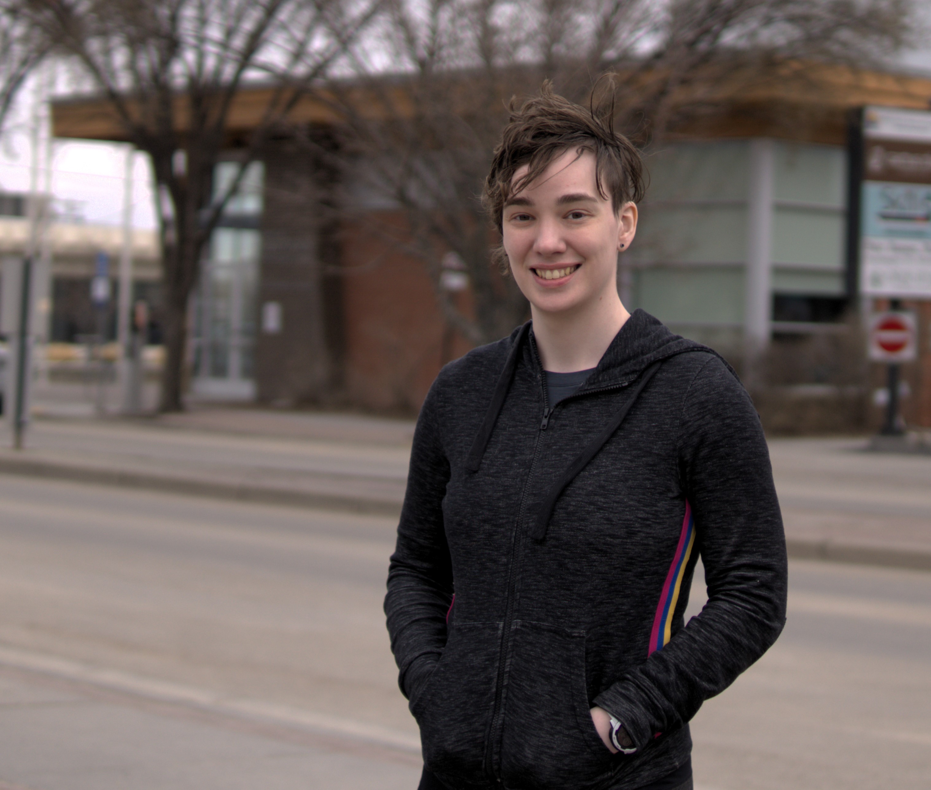 The Foothills riding's NDP candidate, Kaitte Aurora.