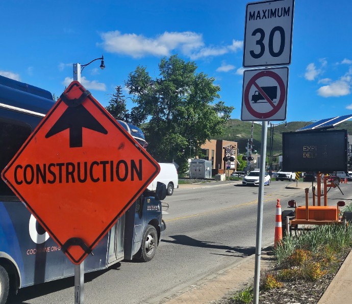 road closure cochrane maintence work