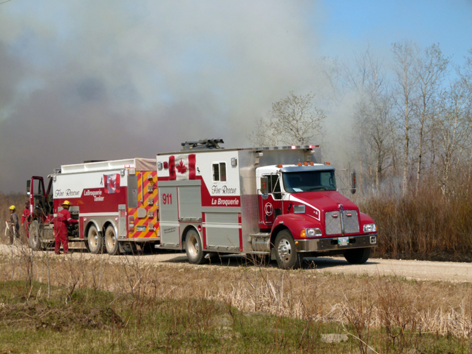 la broquerie fire dept trucks