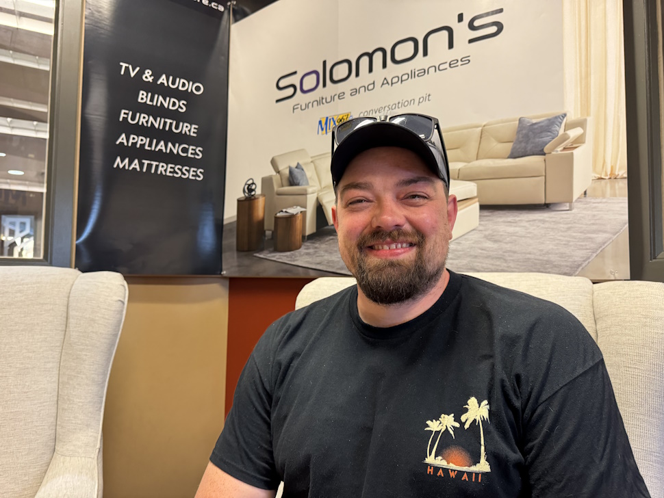 Reg Wiebe from the Southeast Darts Association in studio