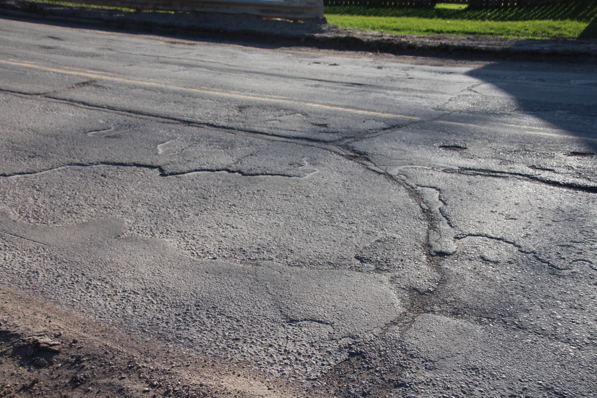 Rough asphalt