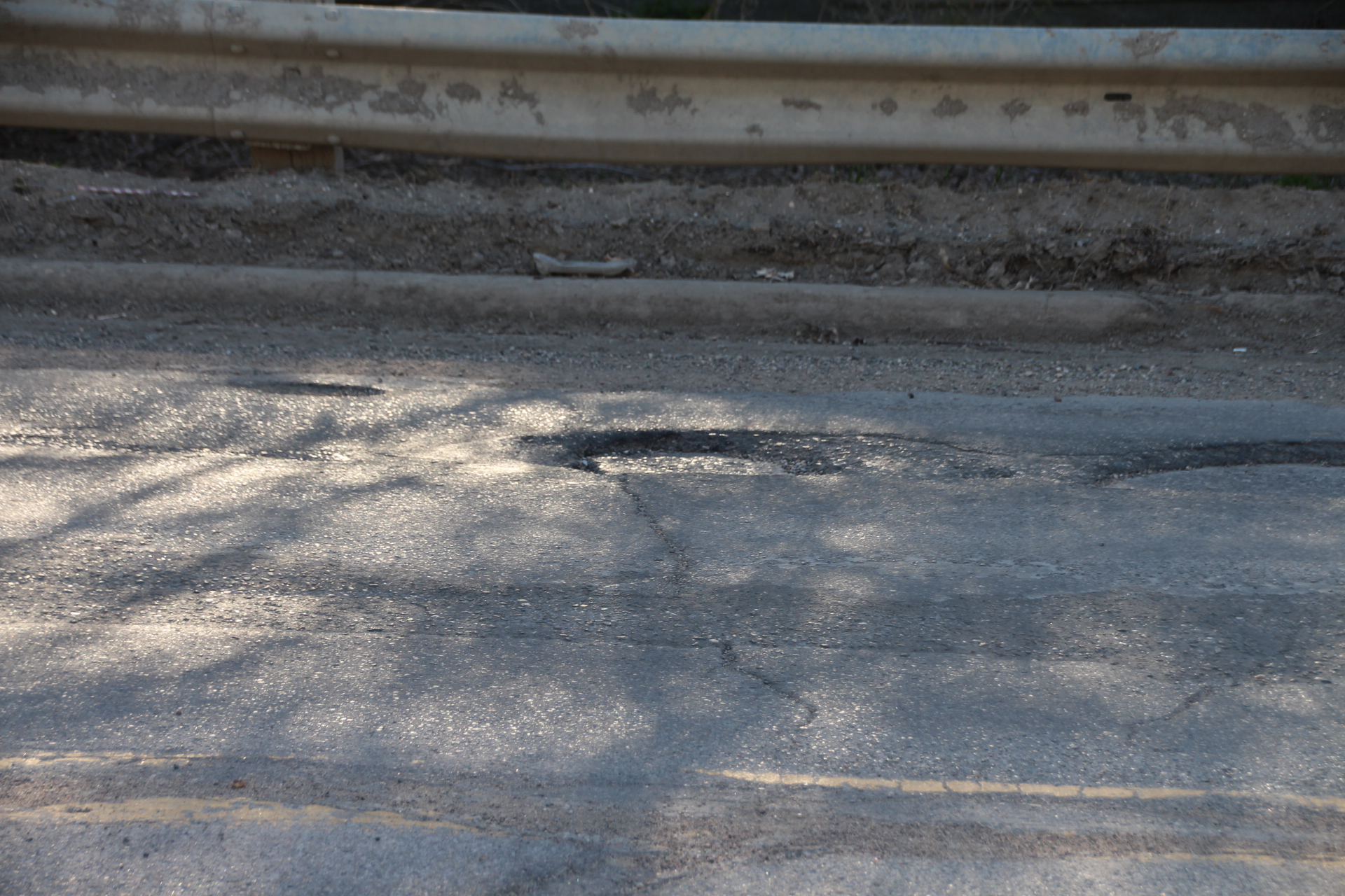 Rough asphalt