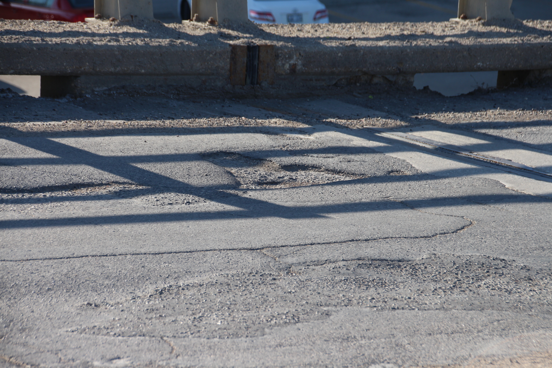 Rough asphalt
