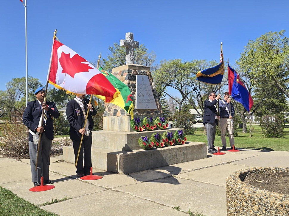 Colour party at the Cenotaph