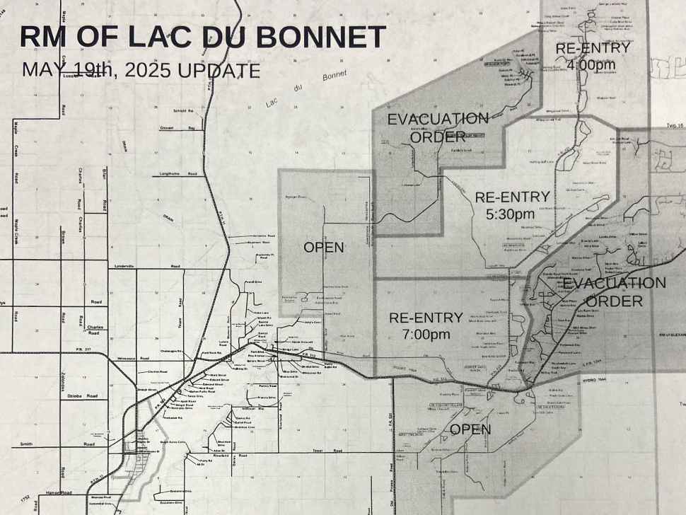 map shows area ready for evacuation order to be lifted