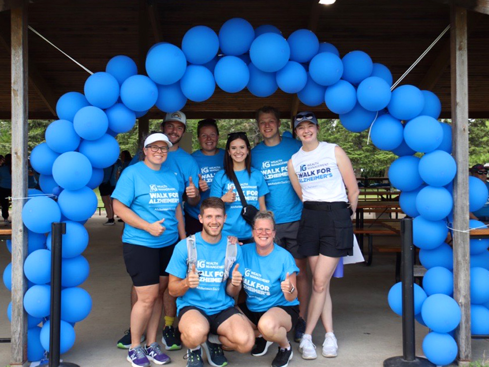 IG wealth managements walk for Alzheimer's