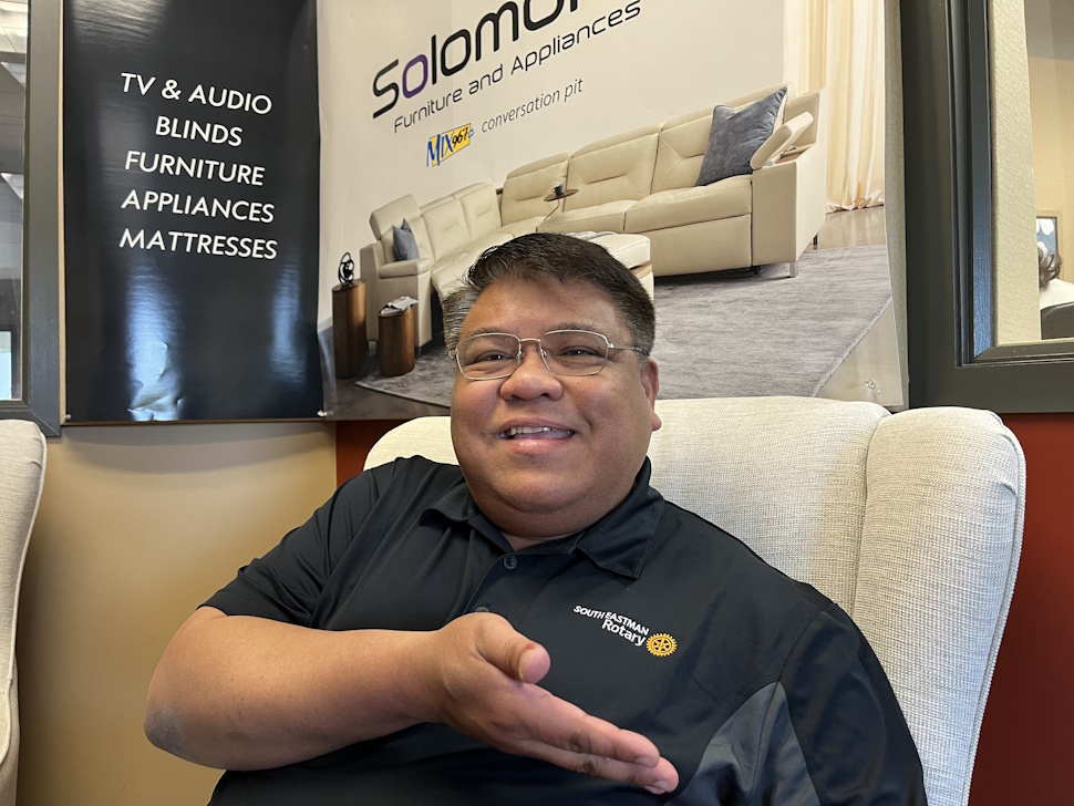 Rotary Club member Kris Ontong