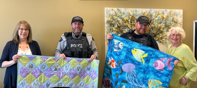 Southern Alberta Regional Victim Serving Society quilts