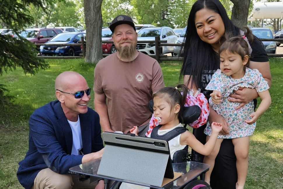 Mayor Jeff Genung with Brielle