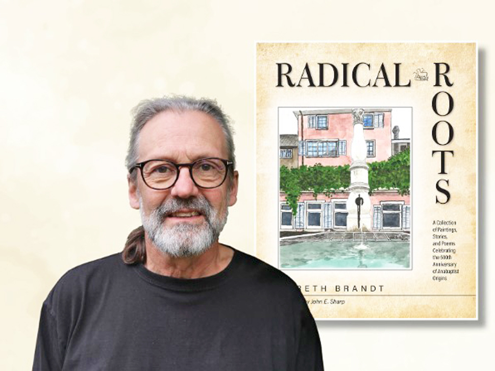 Gareth Brandt with his latest book, "Radical Roots" (Facebook)