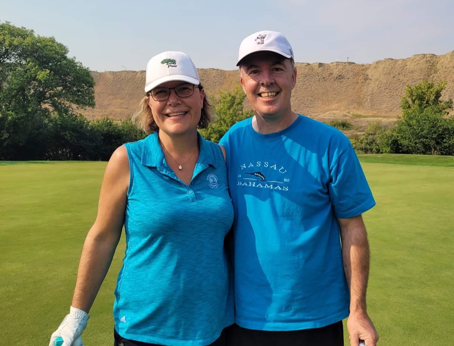 serge and brenda lepine golfing