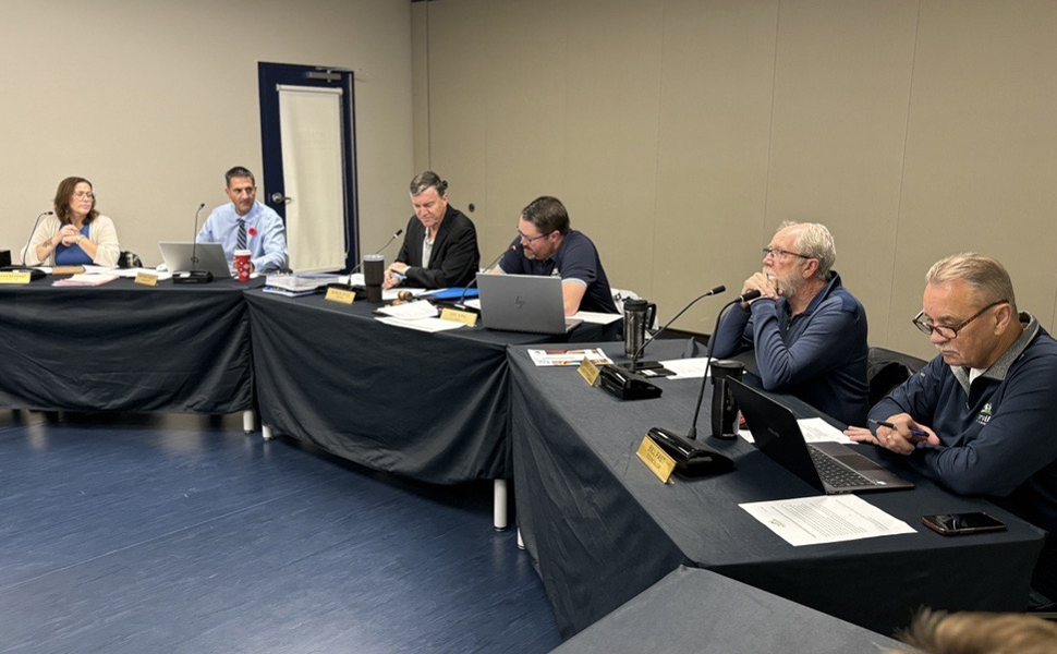 Niverville Council members in session 
