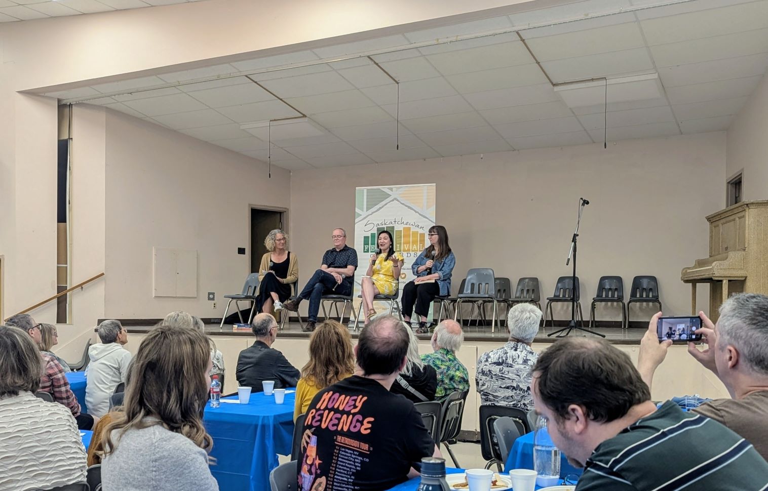 2025 Saskatchewan Festival of Words wraps up after four days with panels and breakfast at the Cosmo Seniors Centre (photo by Gordon Edgar)