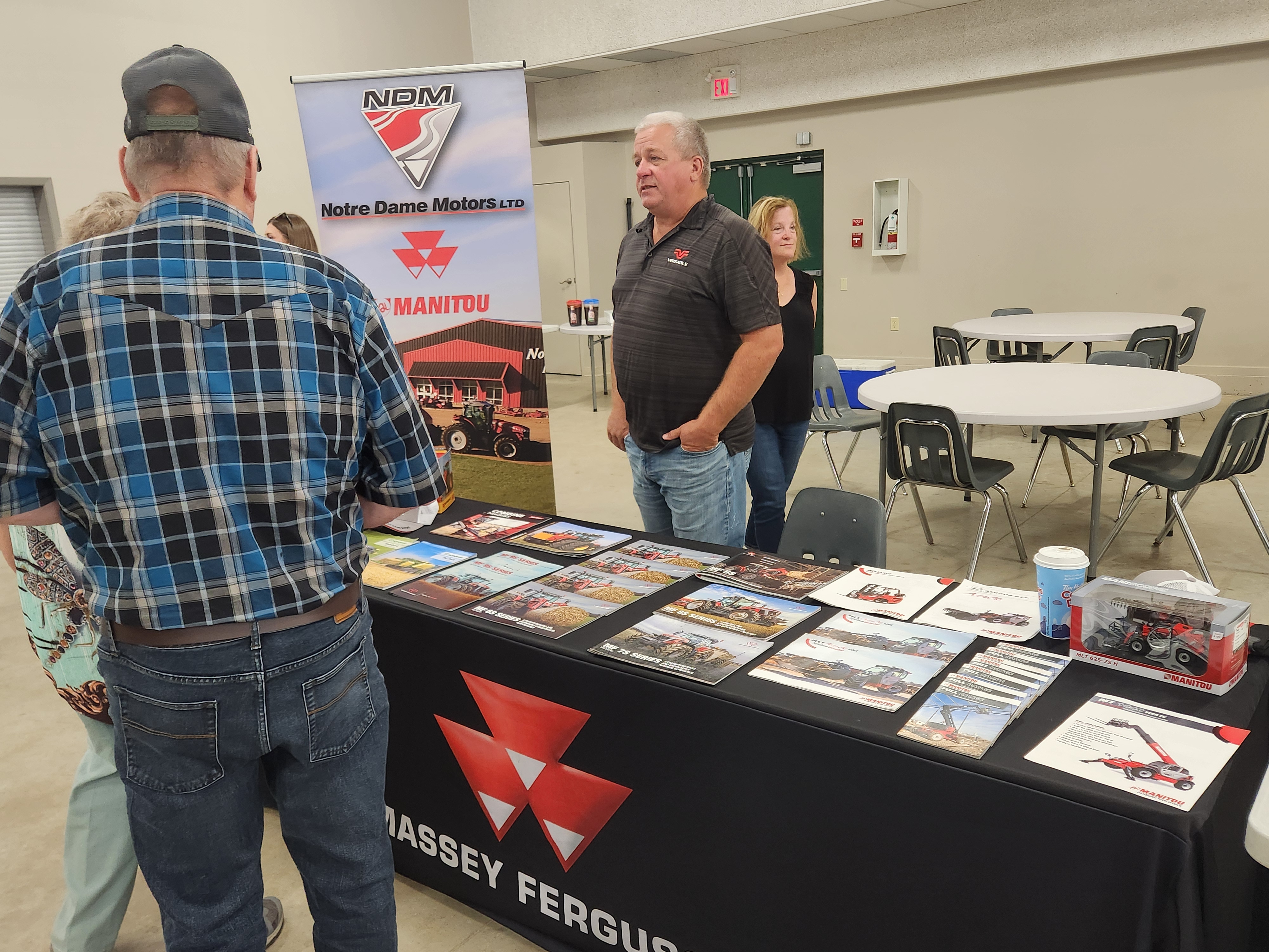 Notre Dame Motors were set-up, along with catalogs and toy prizes.  PortageOnline/ Tristen Sokolosky 