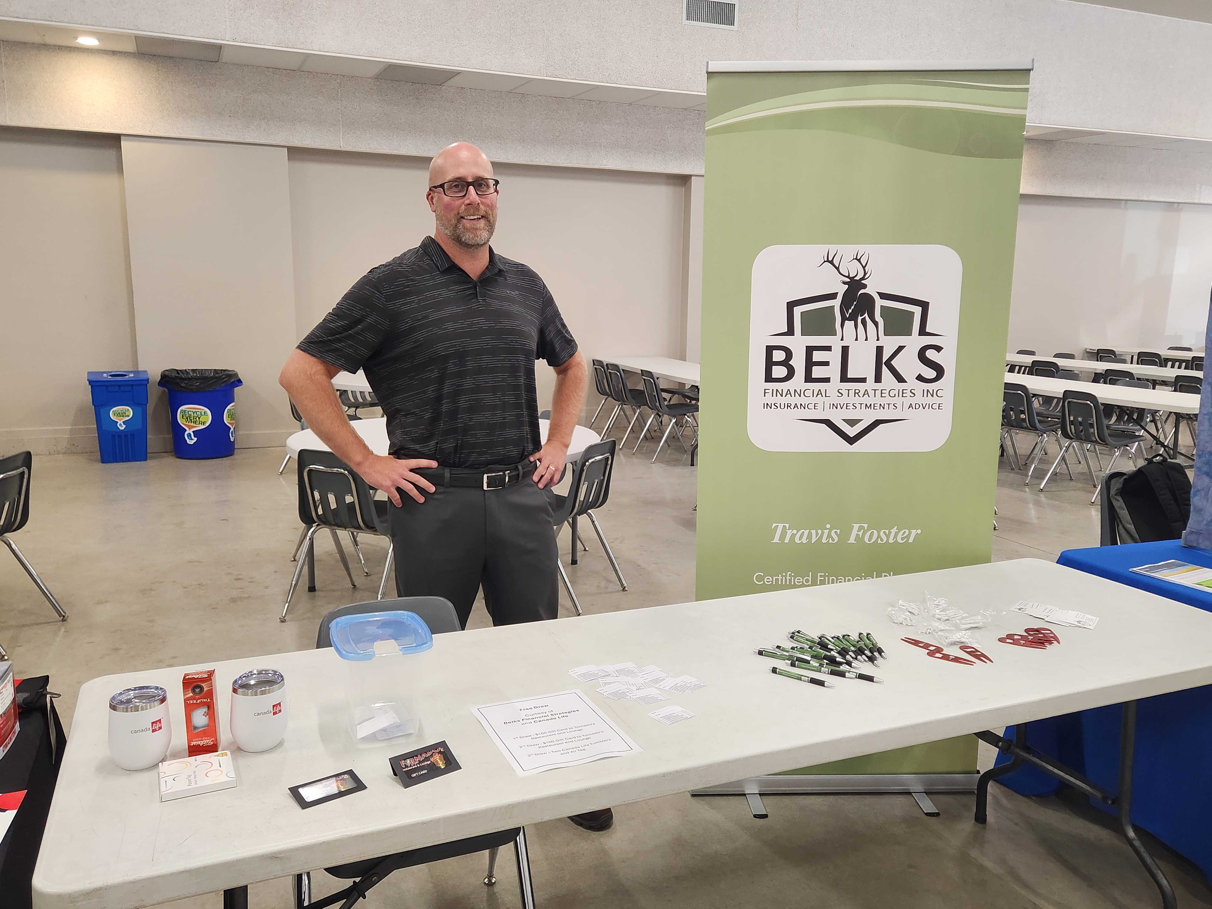 Belks Financial Strategies had their table.  PortageOnline/ Tristen Sokolosky