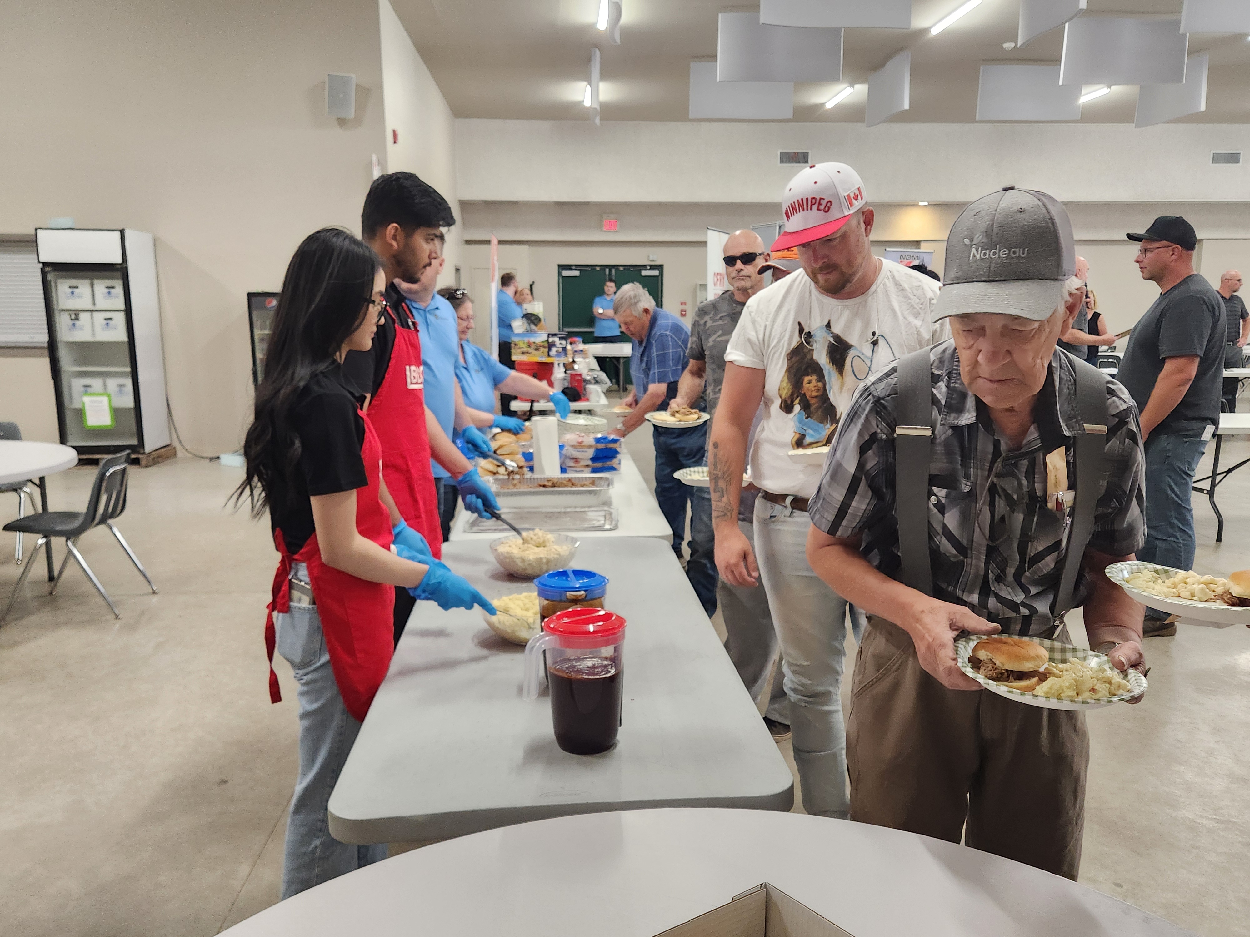 Danny's Whole Hog meal made a delicious lunch for everyone to enjoy.  PortageOnline/ Tristen Sokolosky 