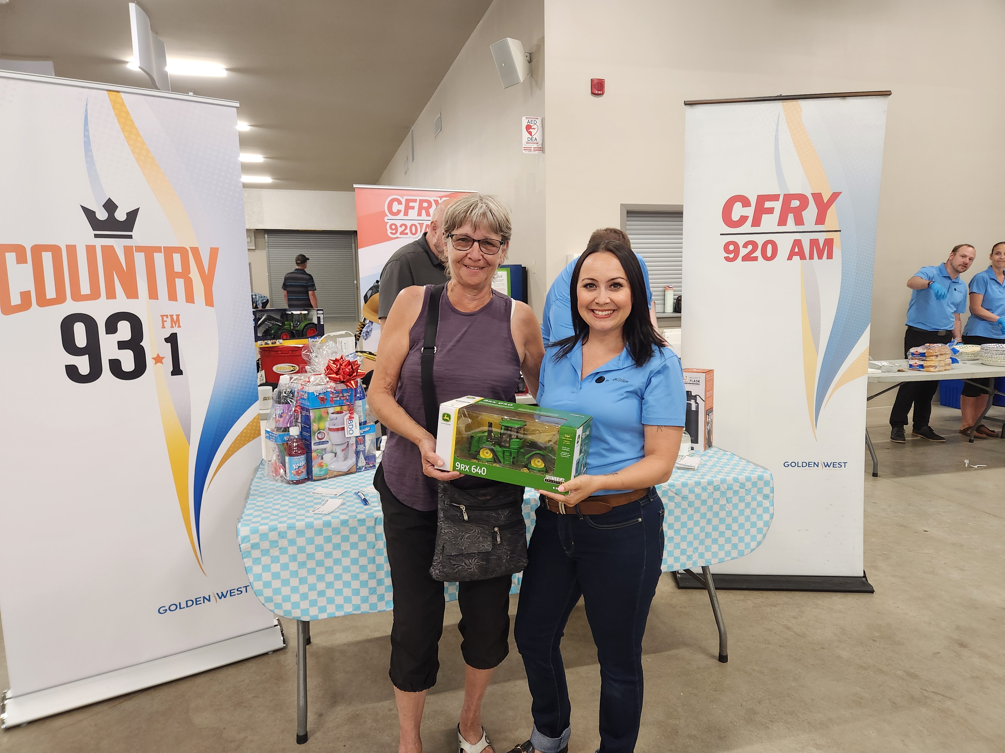 Prizes to all the winners from the CFRY and Country 93 draw.  PortageOnline/ Tristen Sokolosky