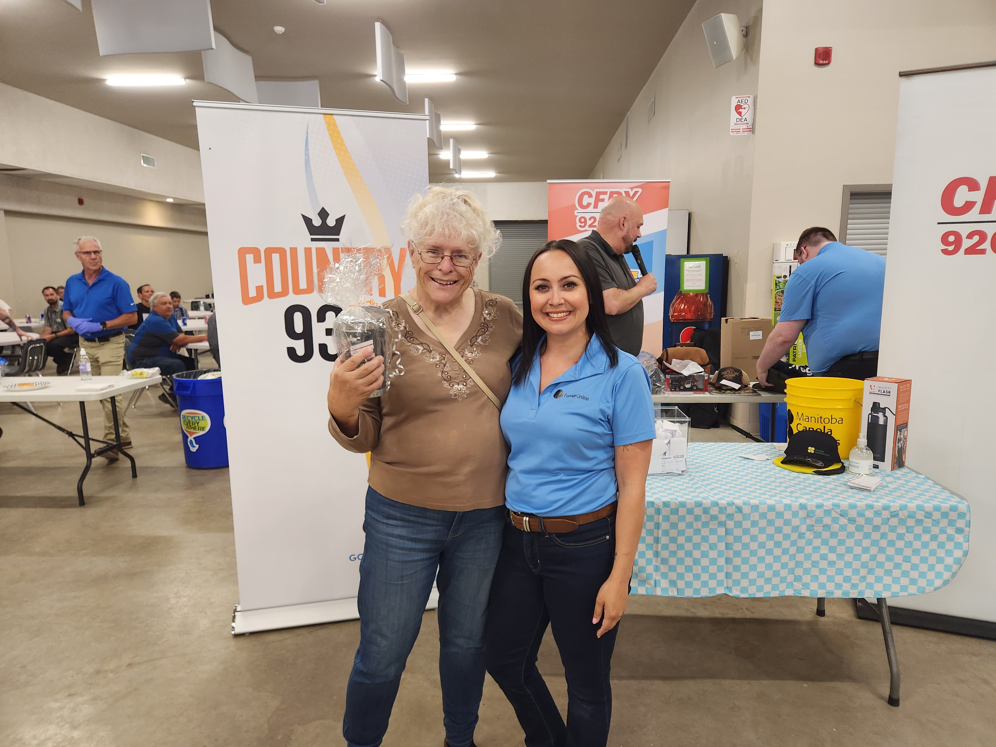 Prizes to all the winners from the CFRY and Country 93 draw.  PortageOnline/ Tristen Sokolosky