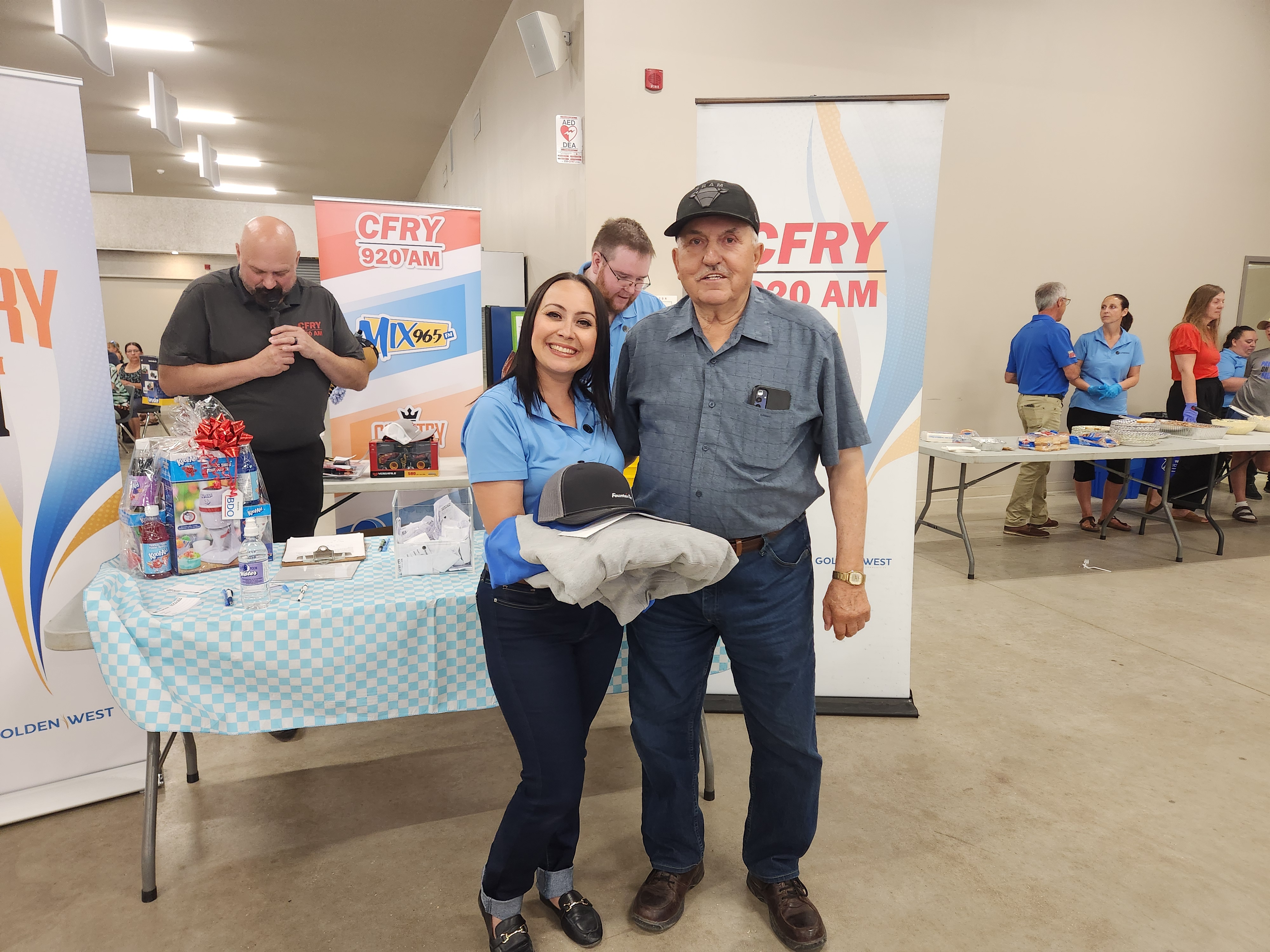 Prizes to all the winners from the CFRY and Country 93 draw.  PortageOnline/ Tristen Sokolosky