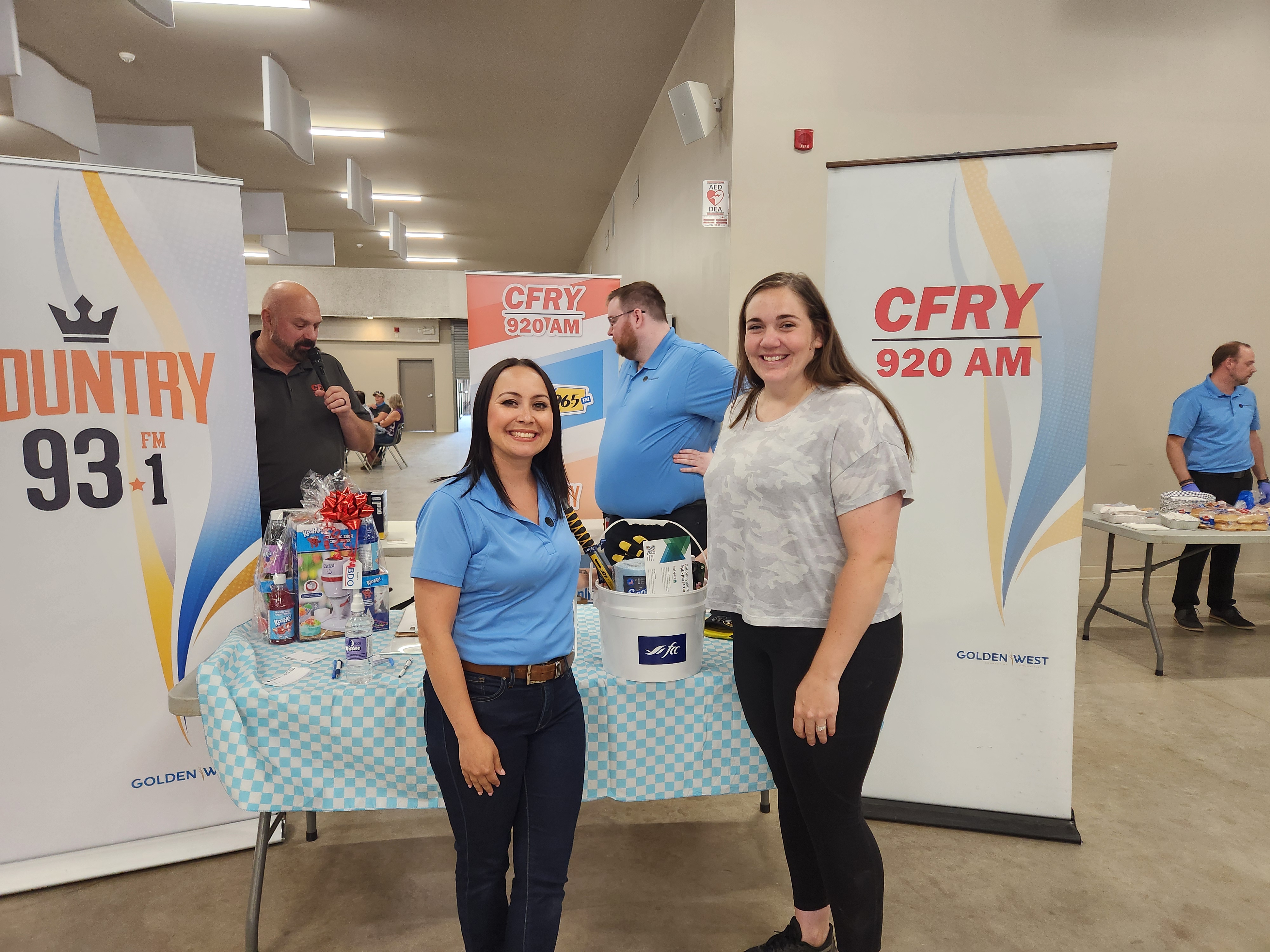 Prizes to all the winners from the CFRY and Country 93 draw.  PortageOnline/ Tristen Sokolosky