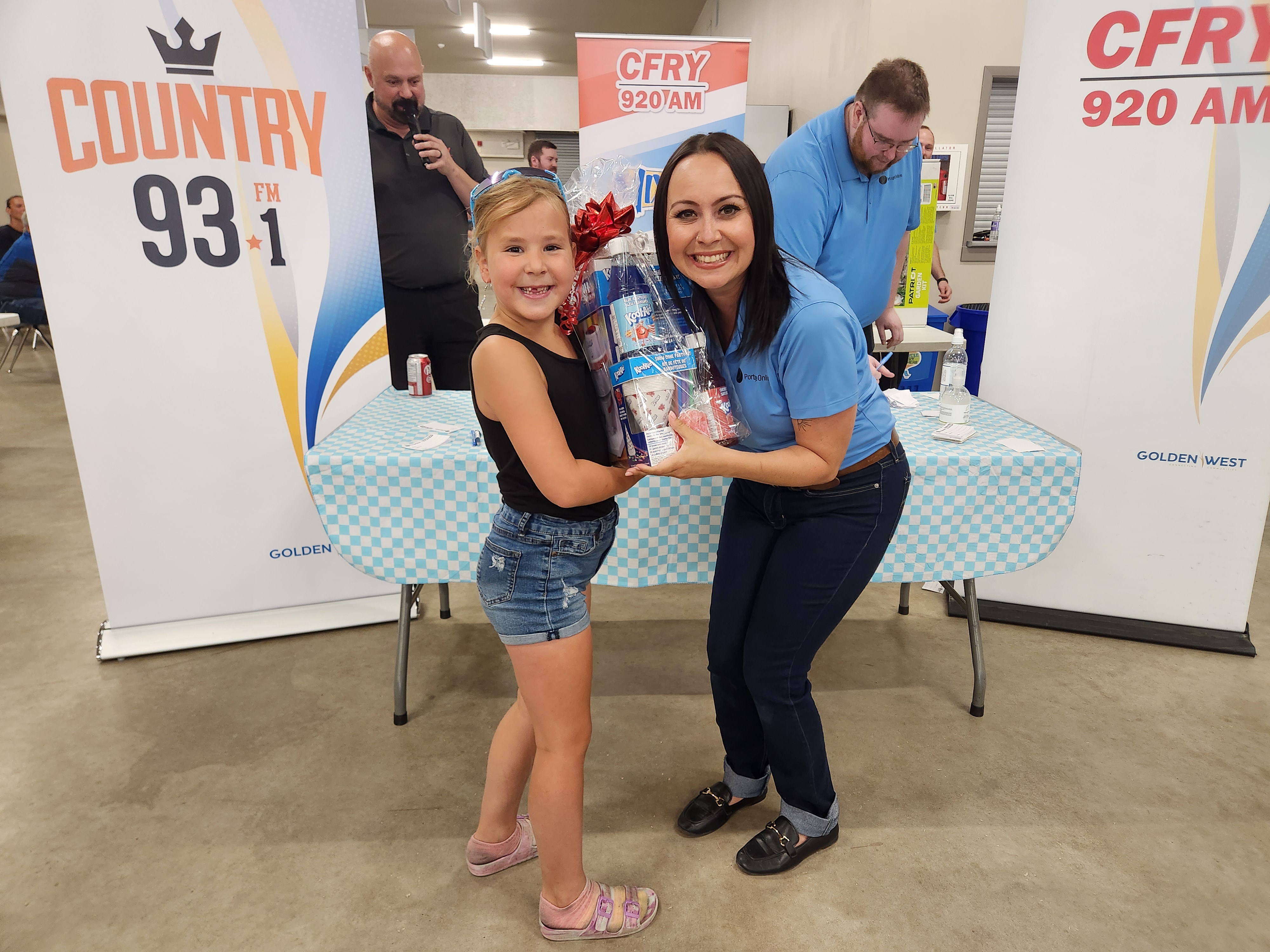 Prizes to all the winners from the CFRY and Country 93 draw.  PortageOnline/ Tristen Sokolosky