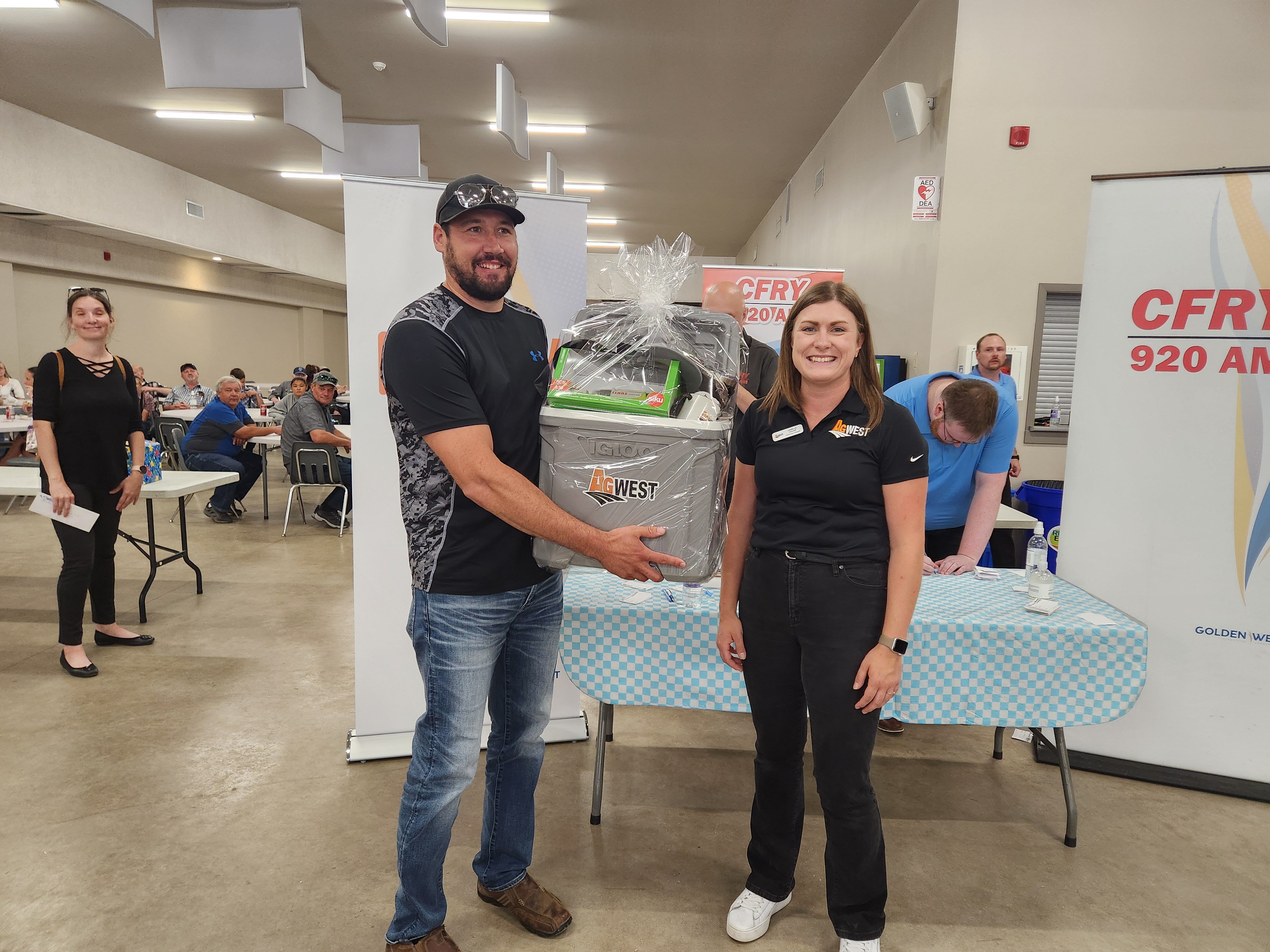 AG West's draw winner.  PortageOnline/ Tristen Sokolosky