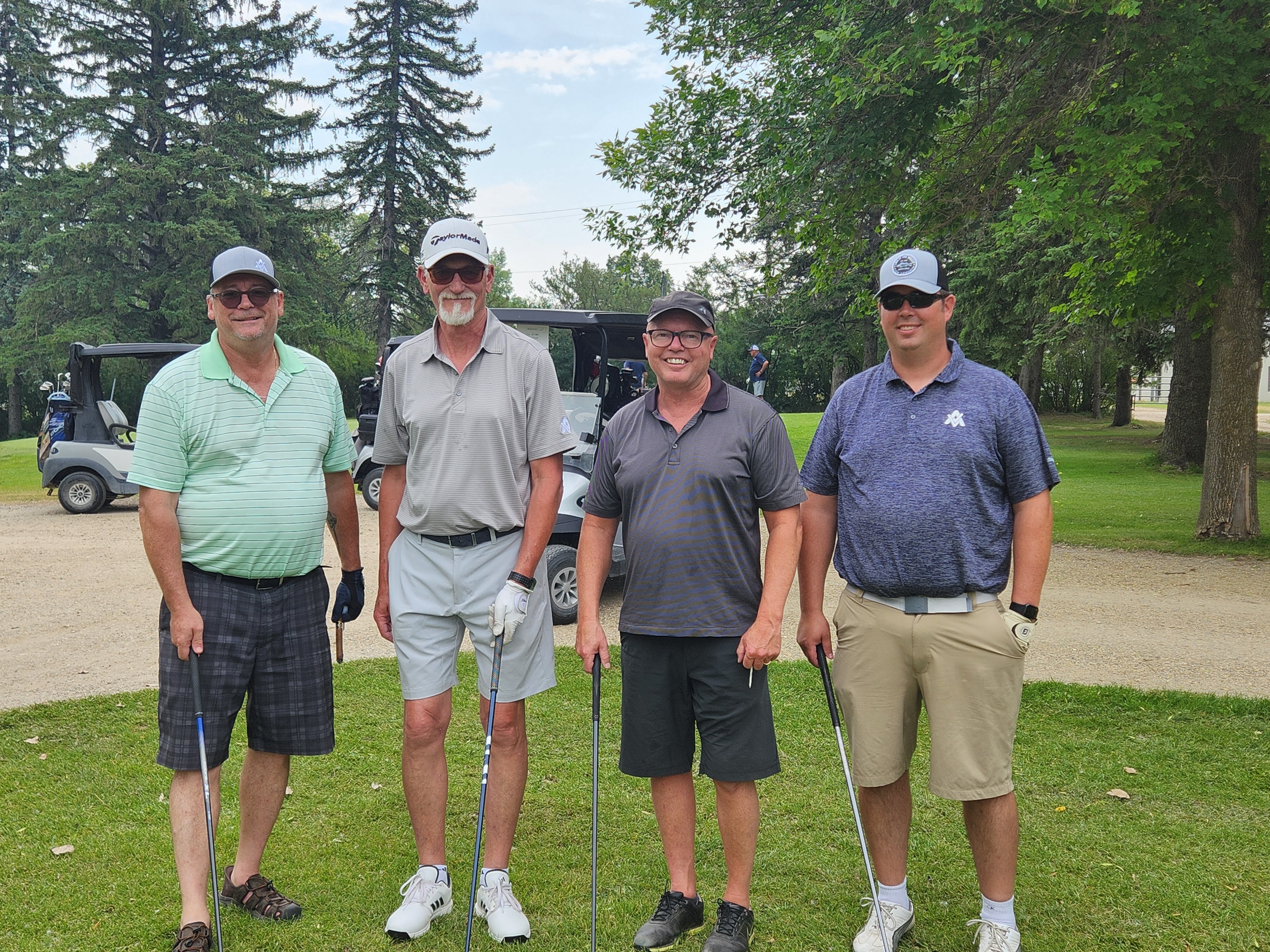 Golfers having a blast on the course, even with the heat. PortageOnline/ Tristen Sokolosky