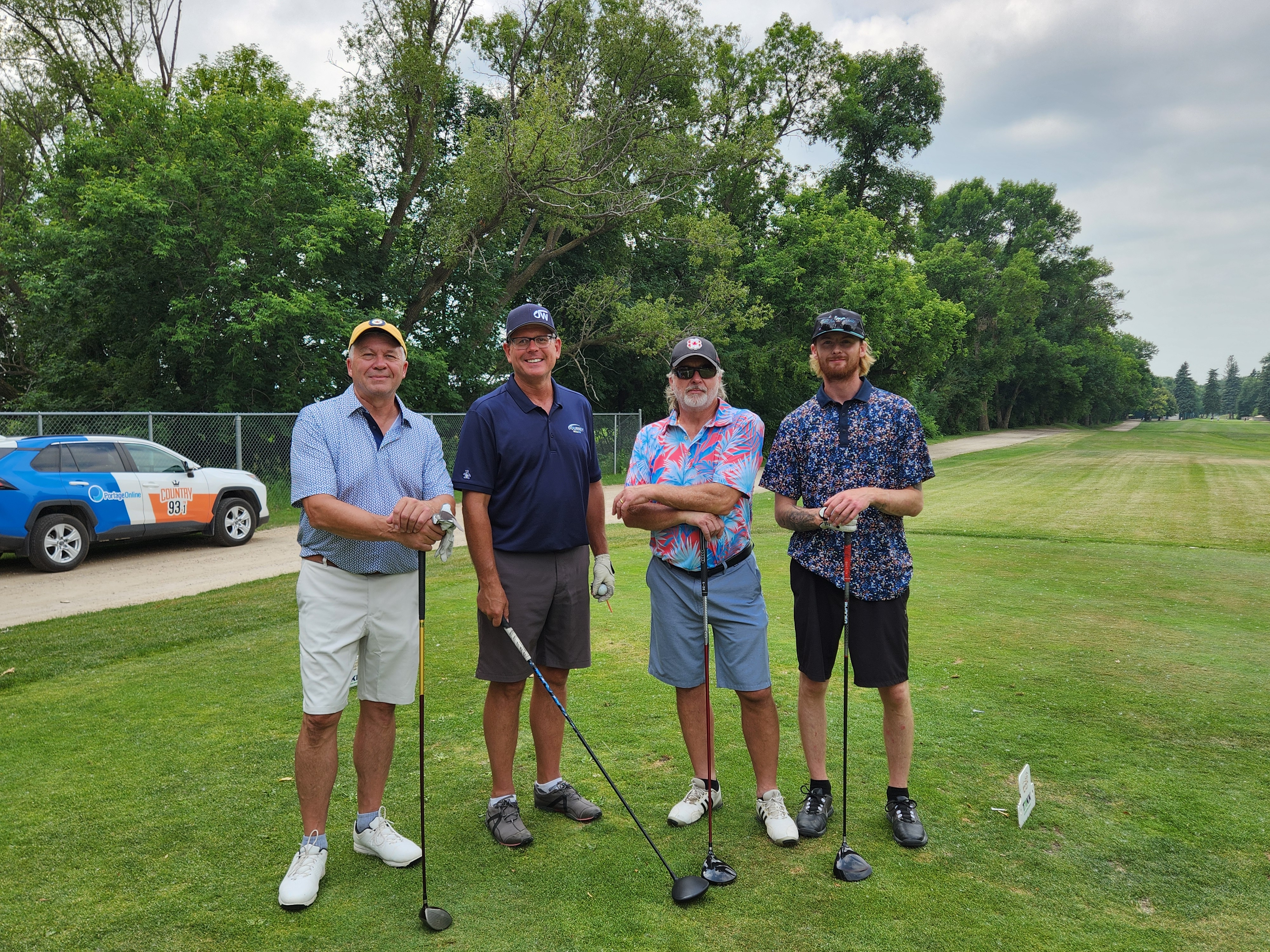 Golfers having a blast on the course, even with the heat. PortageOnline/ Tristen Sokolosky