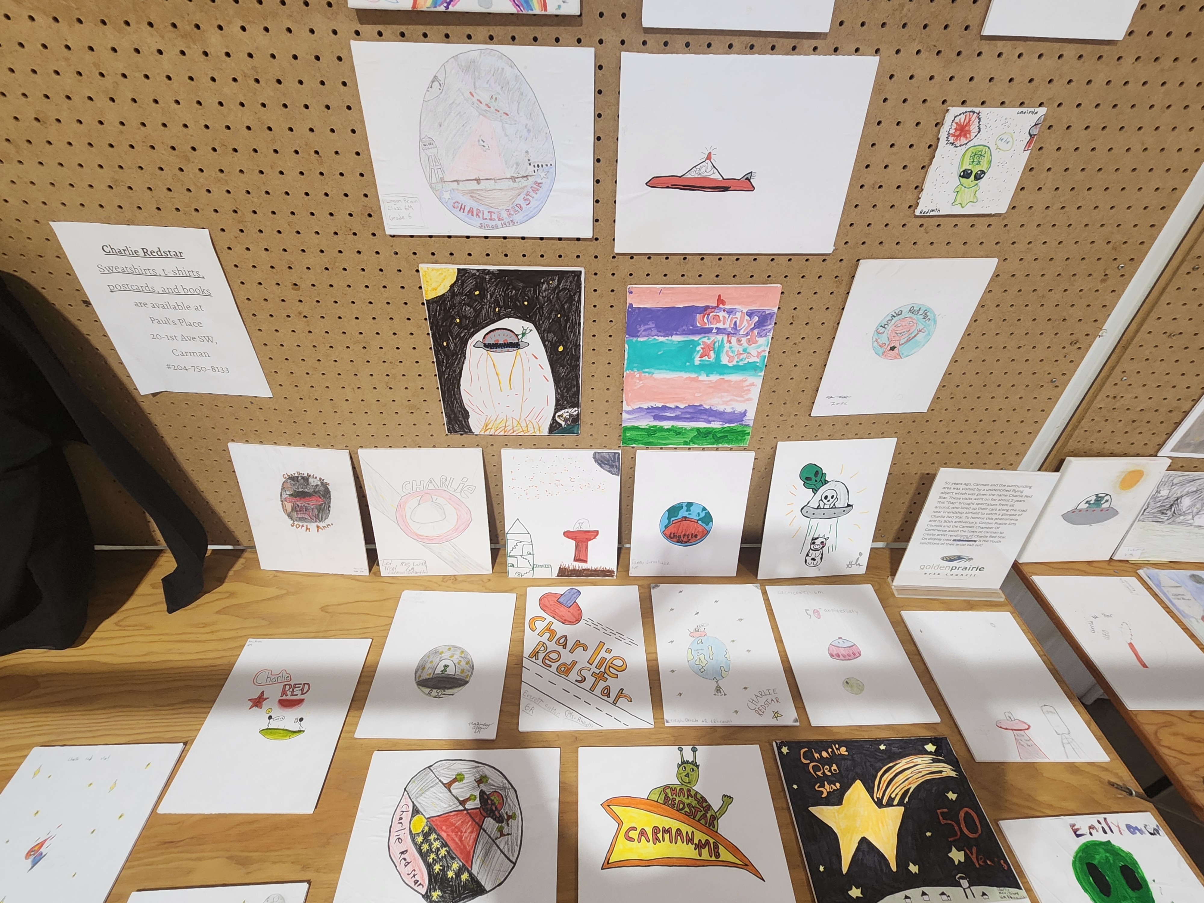 Exhibit Hall at the Carman Fair, showing off creative displays ranging from all different styles of art. PortageOnline/ Tristen Sokolosky