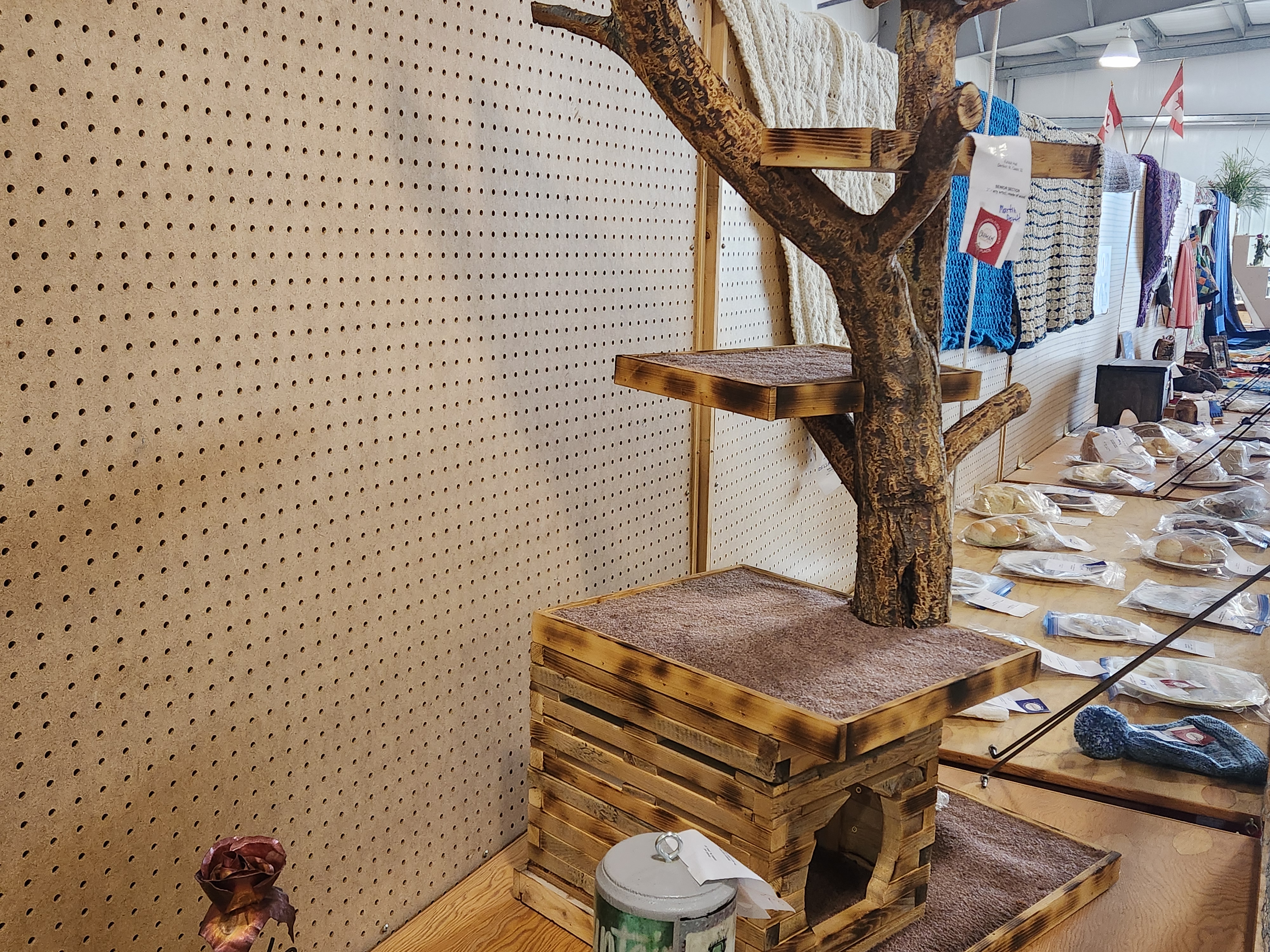 Exhibit Hall at the Carman Fair, showing off creative displays ranging from all different styles of art. PortageOnline/ Tristen Sokolosky