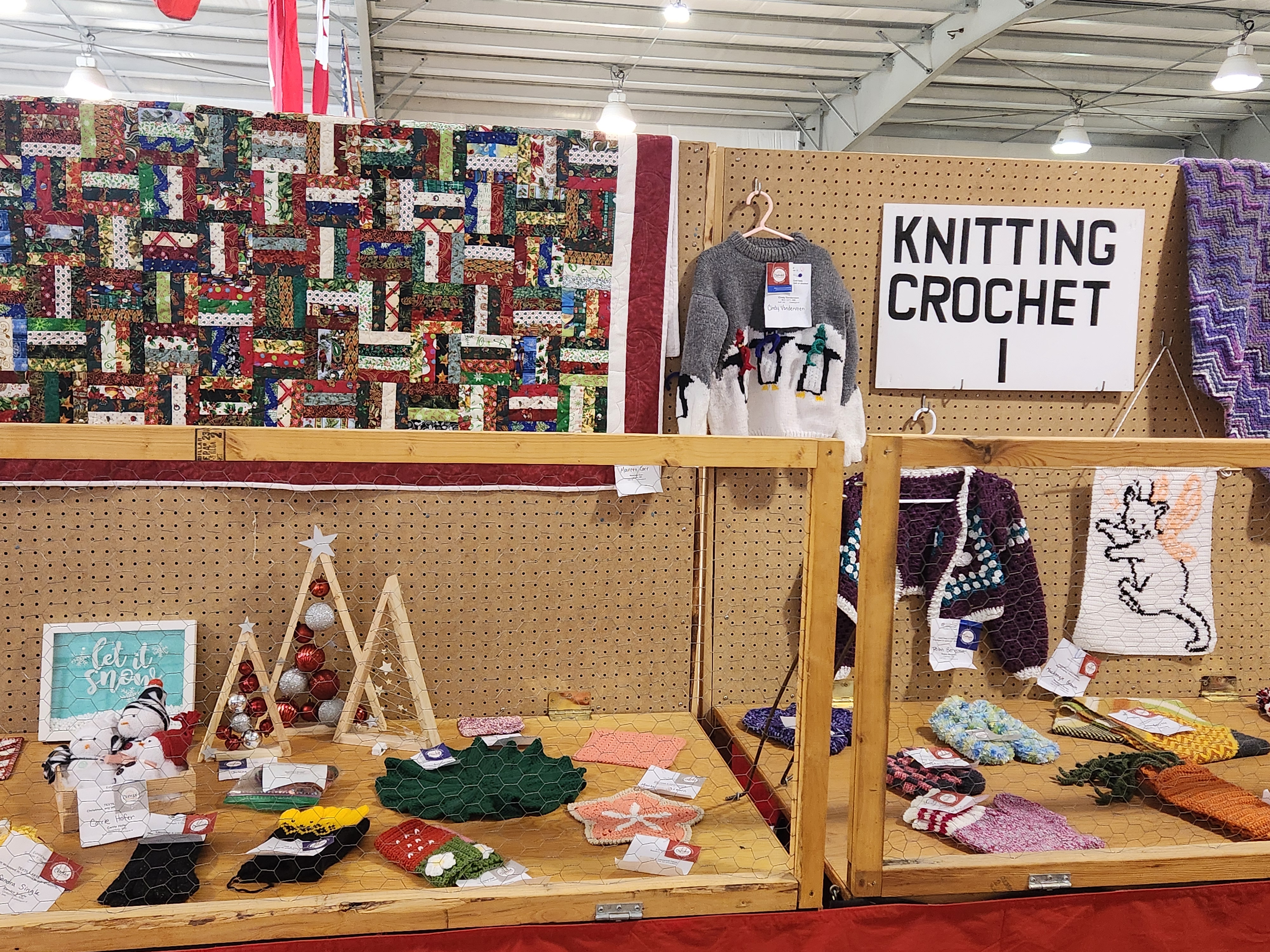 Exhibit Hall at the Carman Fair, showing off creative displays ranging from all different styles of art. PortageOnline/ Tristen Sokolosky