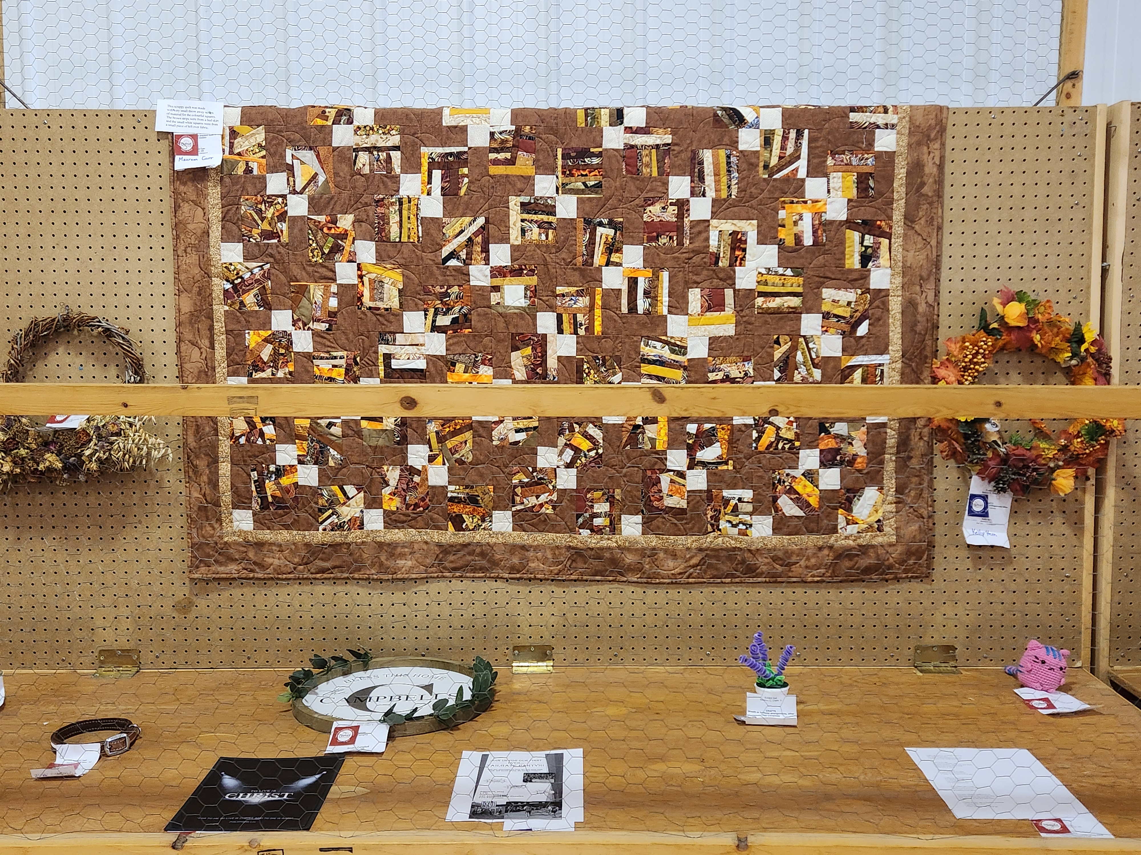 Exhibit Hall at the Carman Fair, showing off creative displays ranging from all different styles of art. PortageOnline/ Tristen Sokolosky