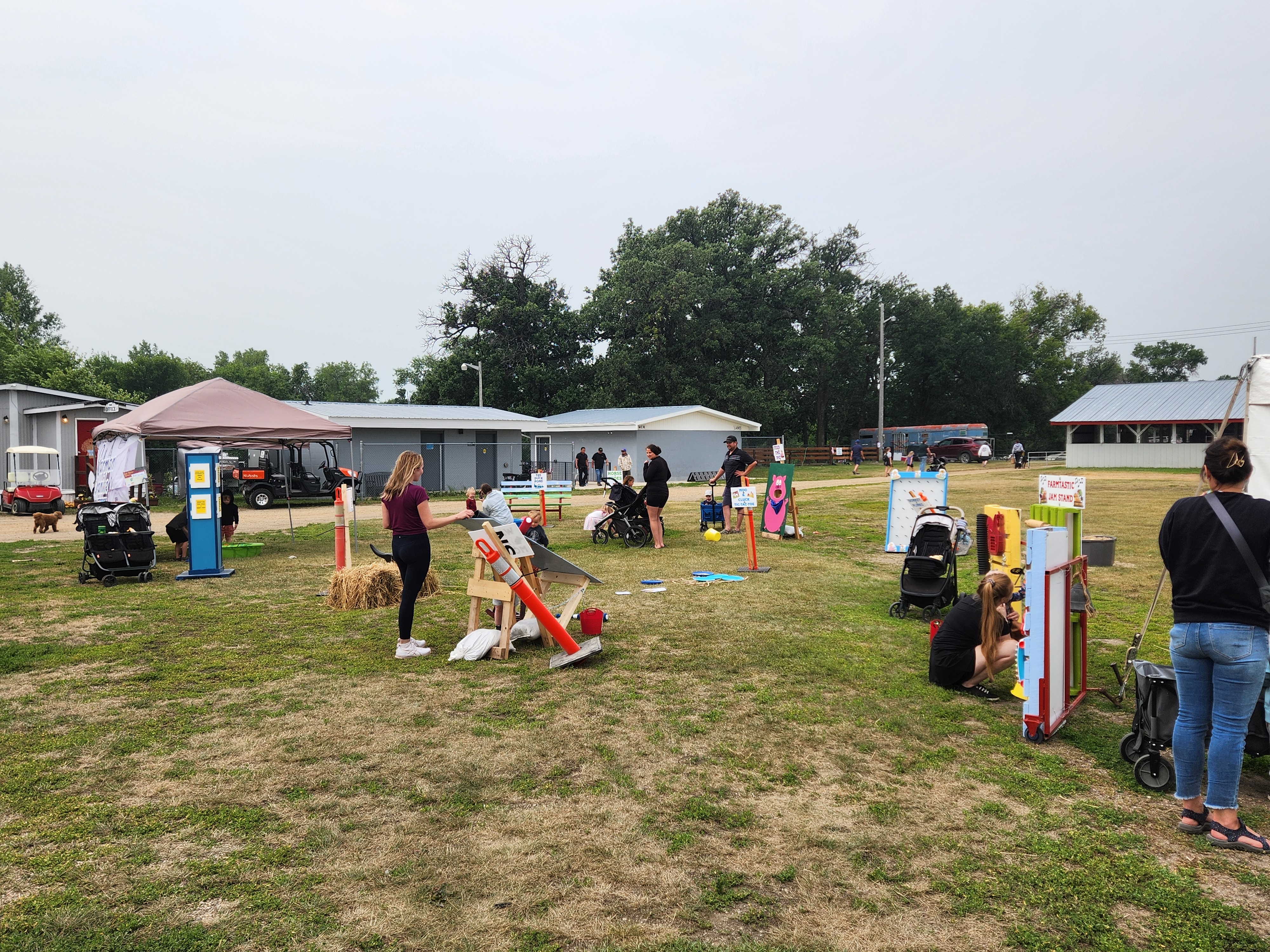 Kids fun zone, was a hit. everyone enjoyed it so much, got busy as the weekend went on. PortageOnline/ Tristen Sokolosky