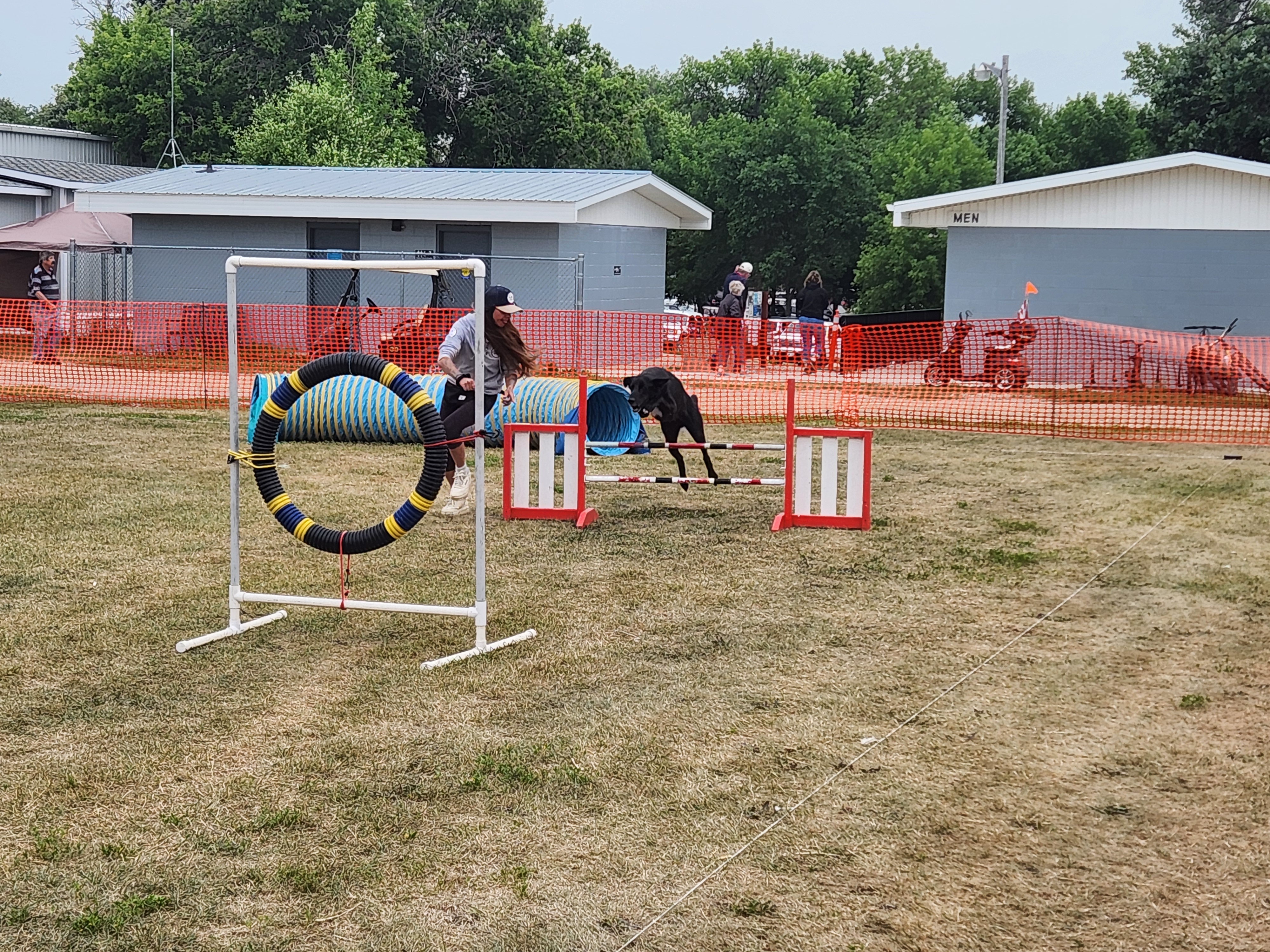 Dog agility course being shown and offered to those who wanted to partake with their dog, on Friday. PortageOnline/ Tristen Sokolosky