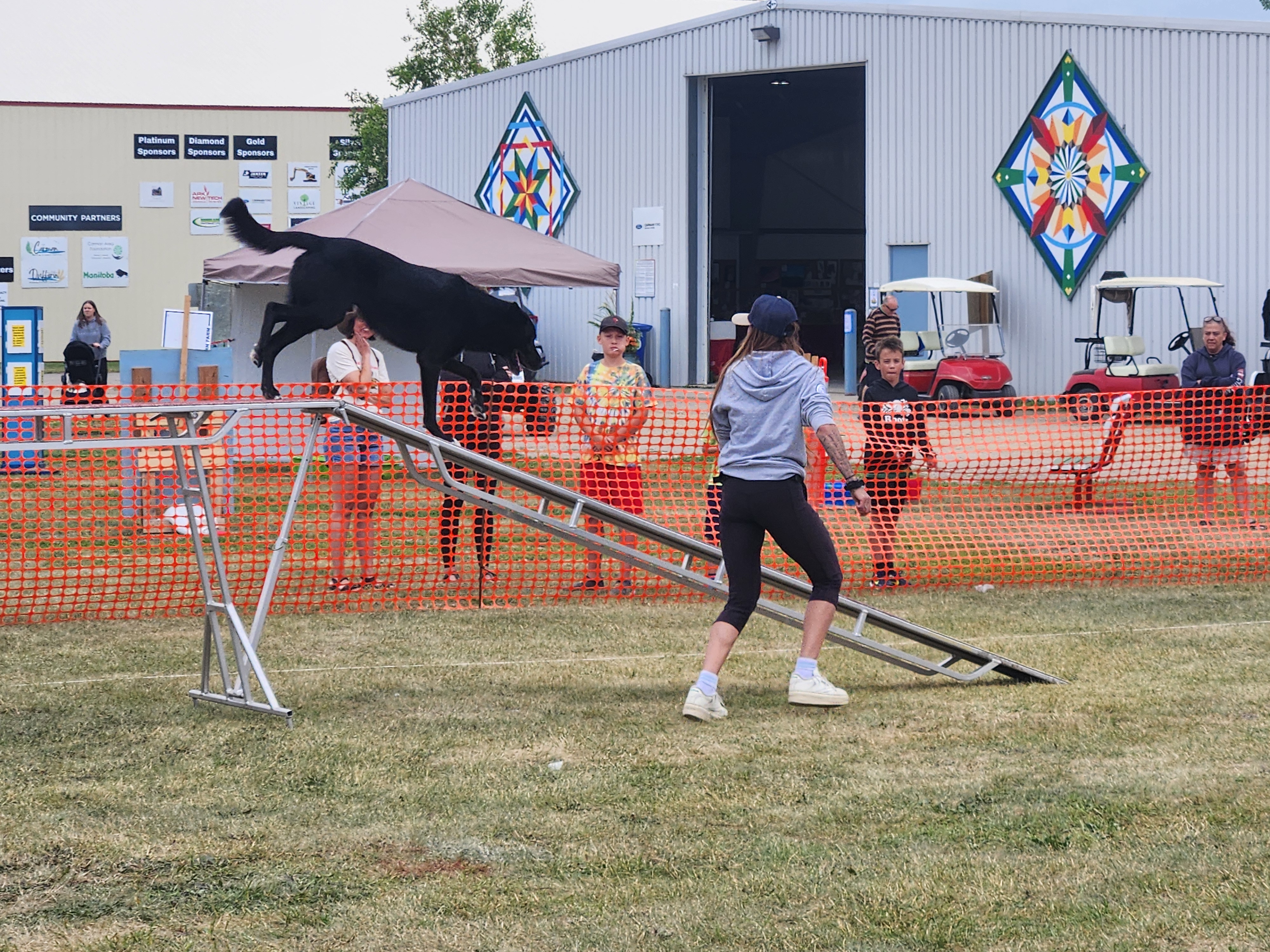 Dog agility course being shown and offered to those who wanted to partake with their dog, on Friday. PortageOnline/ Tristen Sokolosky