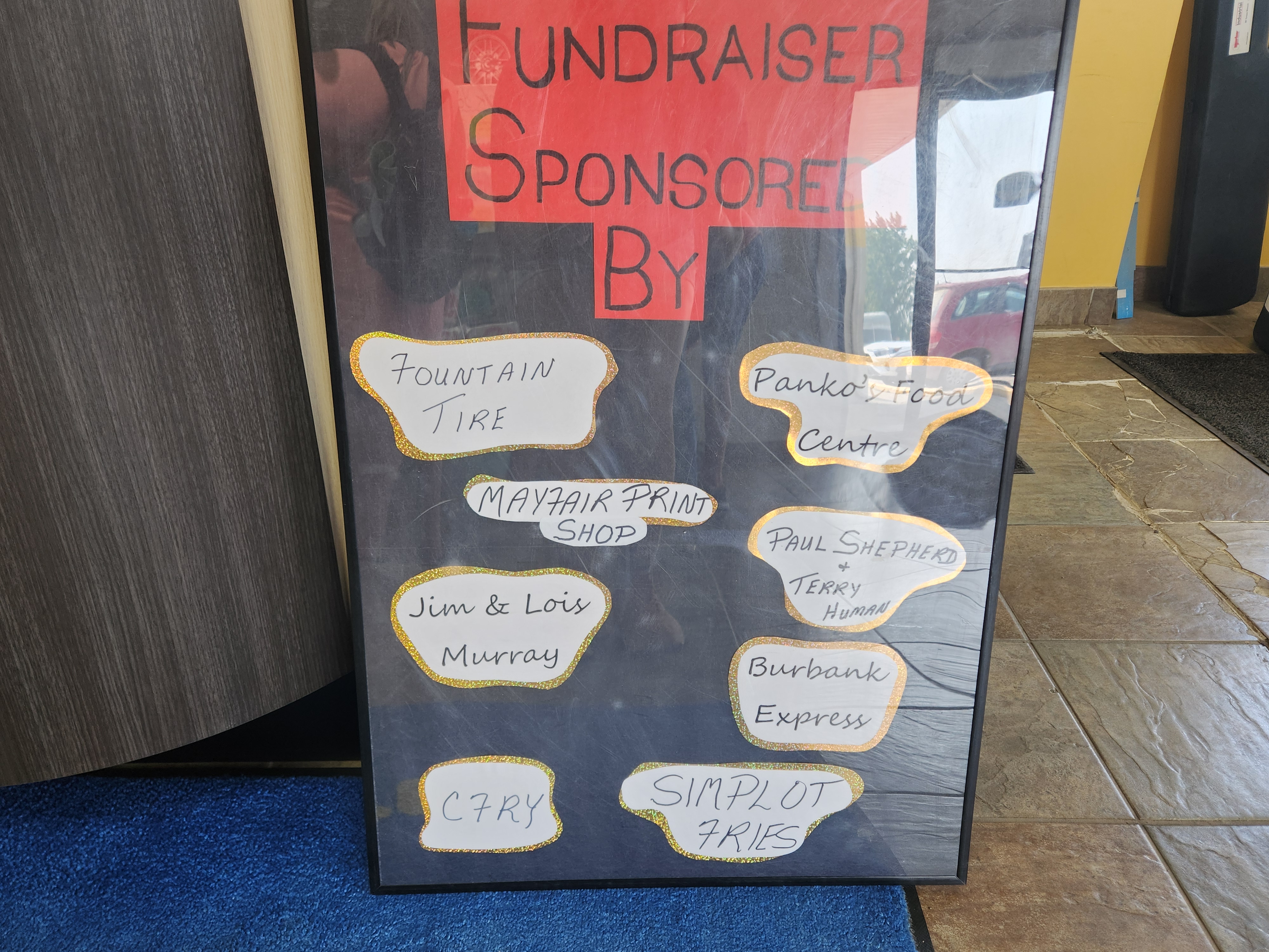 Sponsorship's that helped make the event possible.    PortageOnline/ Tristen Sokolosky