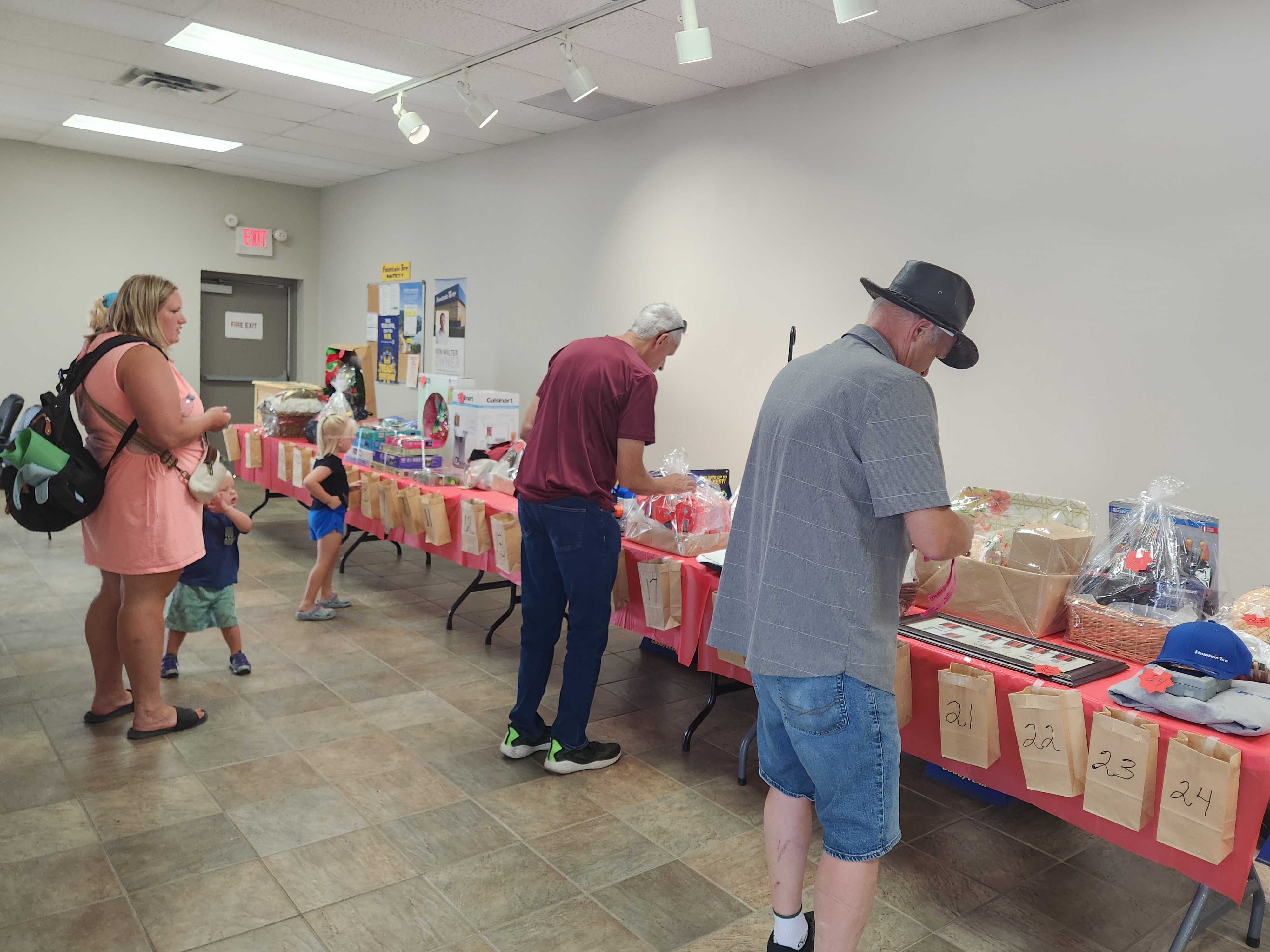 The crowd was coming in and putting their tickets in to win.   PortageOnline/ Tristen Sokolosky